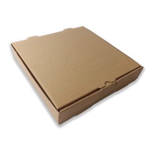 جعبه پیتزا مقوایی دوبلکس بدون چاپ ( نمای بالا ) رئال پک