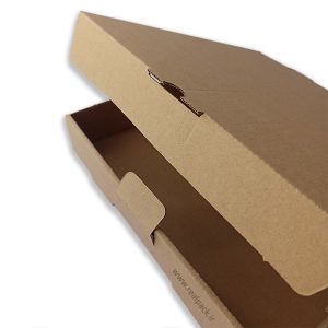 جعبه پیتزا مقوایی دوبلکس بدون چاپ ( نمای جزئیات ) رئال پک