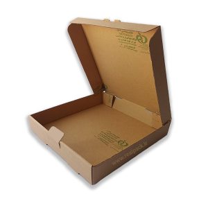 جعبه پیتزا مقوایی دوبلکس بدون چاپ ( نمای داخلی ) رئال پک