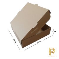 جعبه کیک پیتزا مقوای ایفلوت بدون چاپ